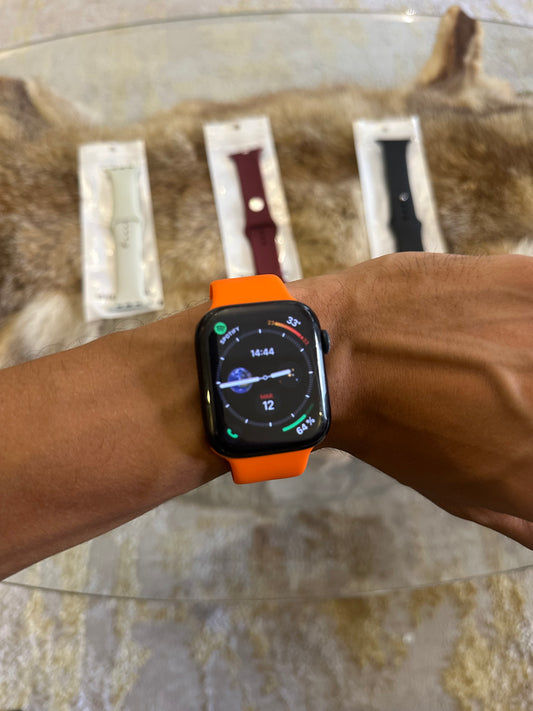 Bracelet silicone souple & resistant orange
