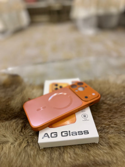 Case orange 17pro max modele