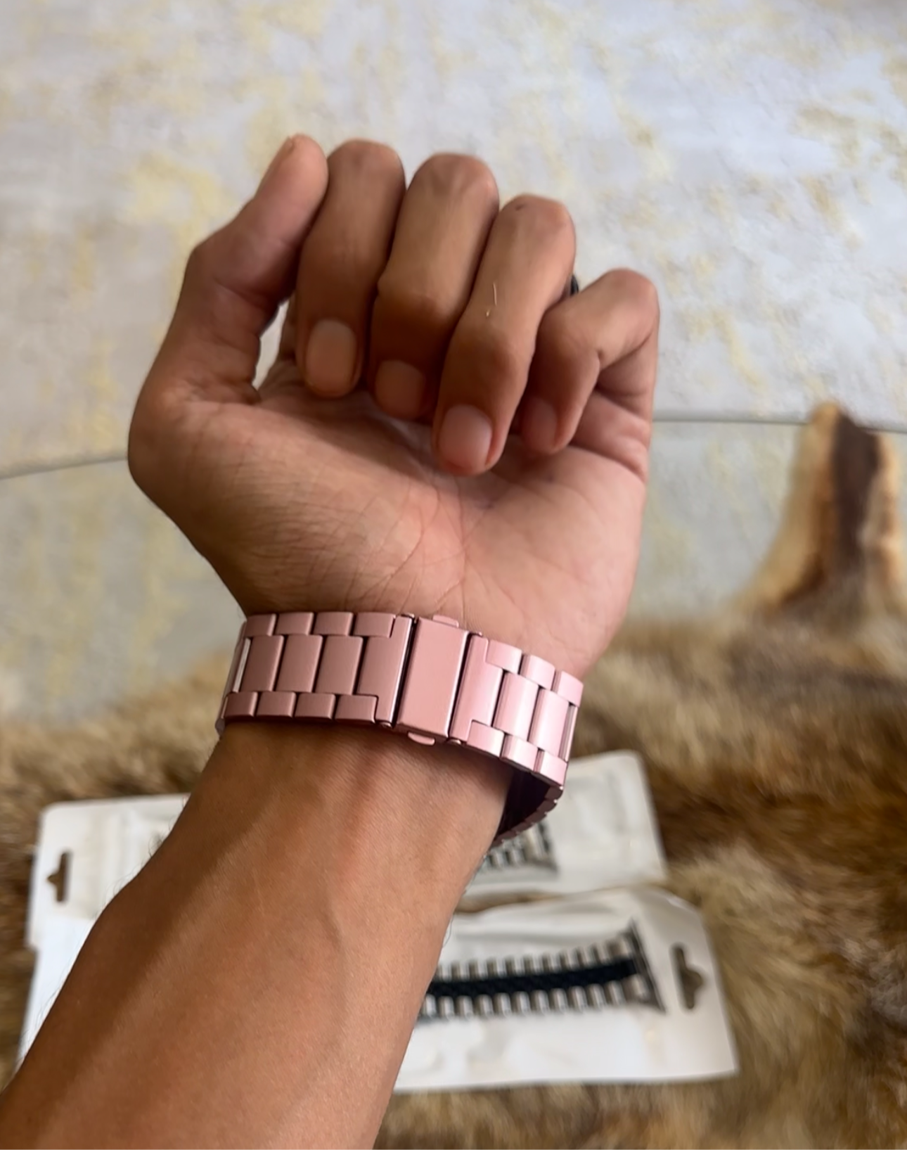 Bracelet en acier rose gold