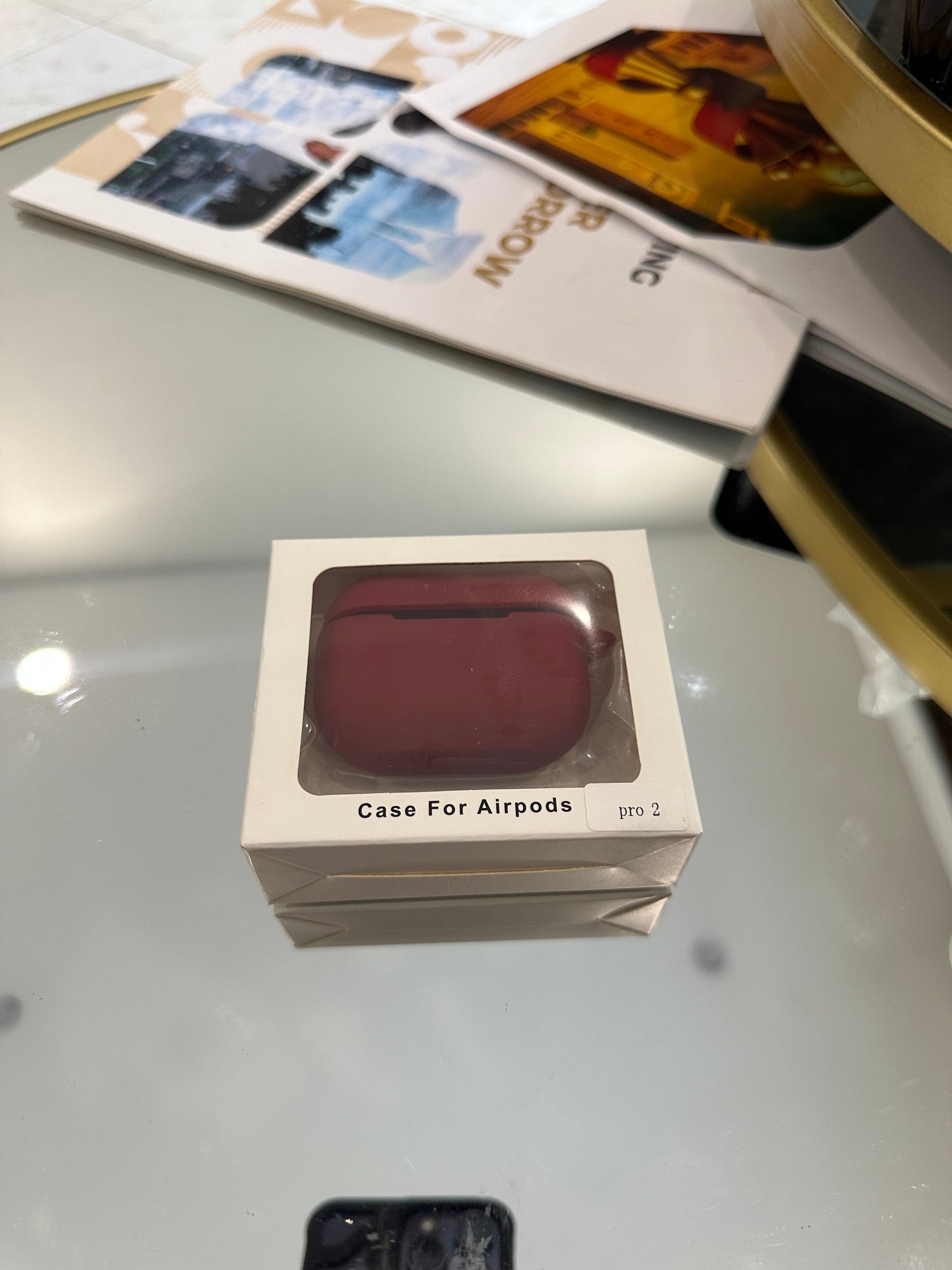 Case AIRPODS BORDEAUX