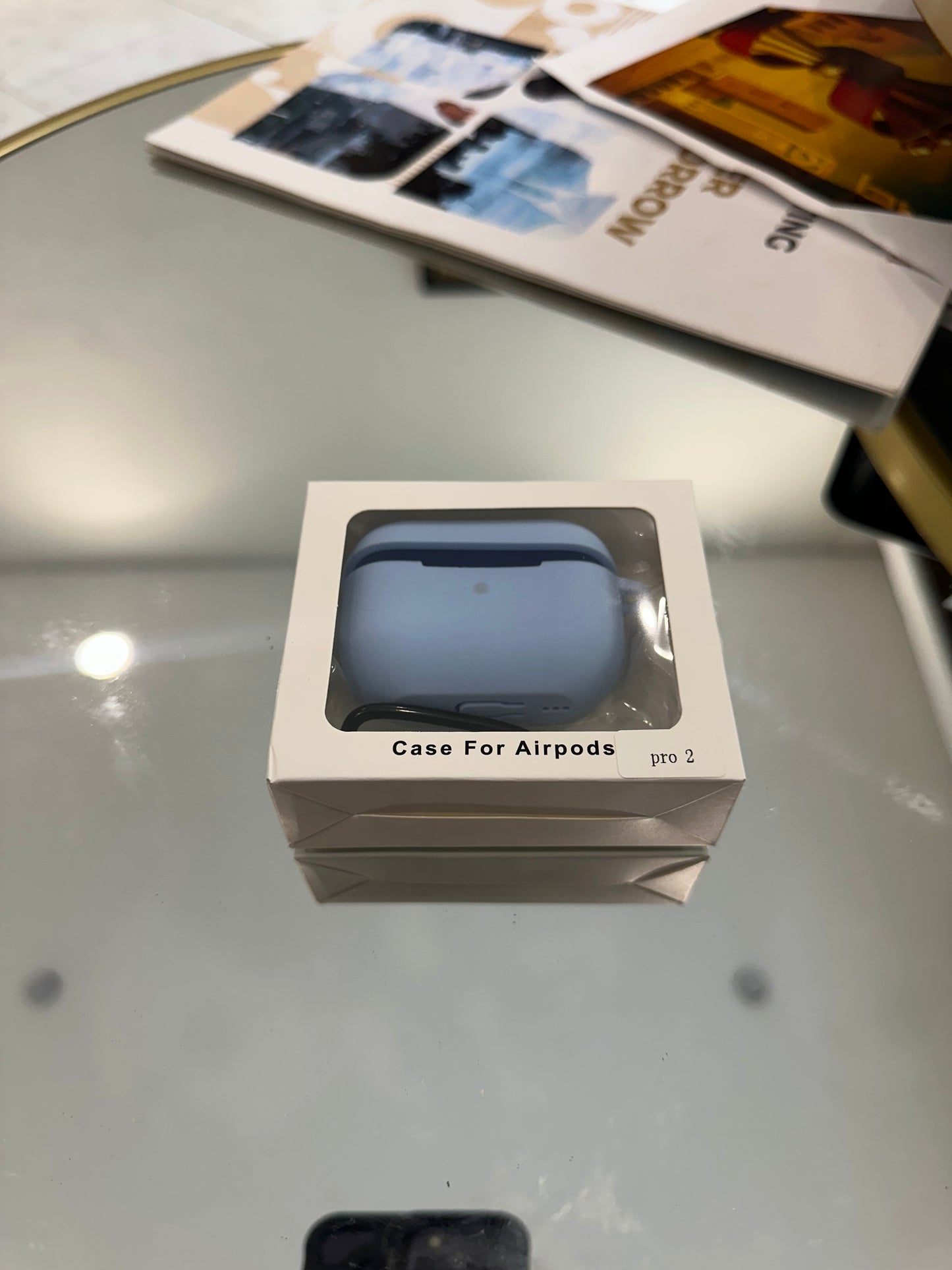 Case AIRPODS bleu
