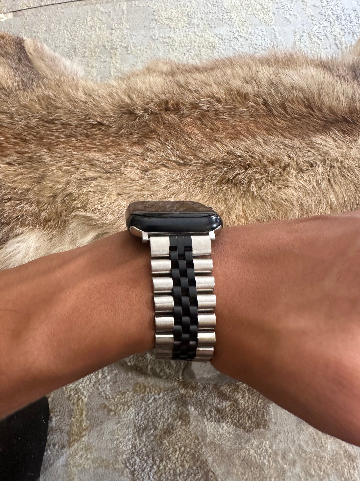 Bracelet style jubilee SILVER & BLACK