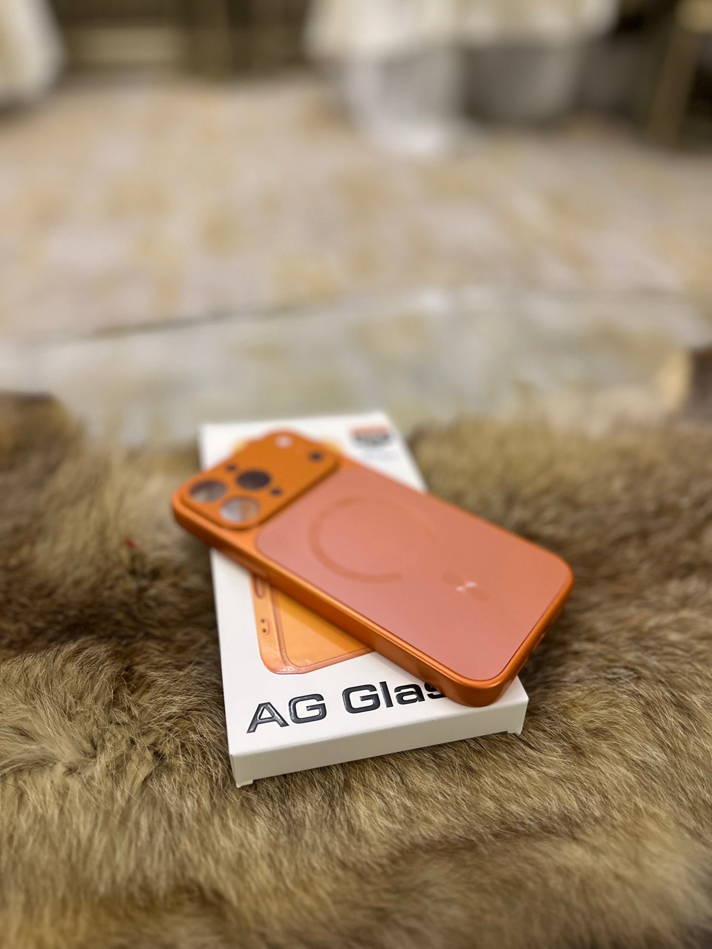 Case orange 17pro max modele