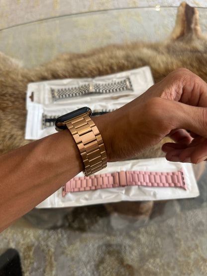 Bracelet en acier doré