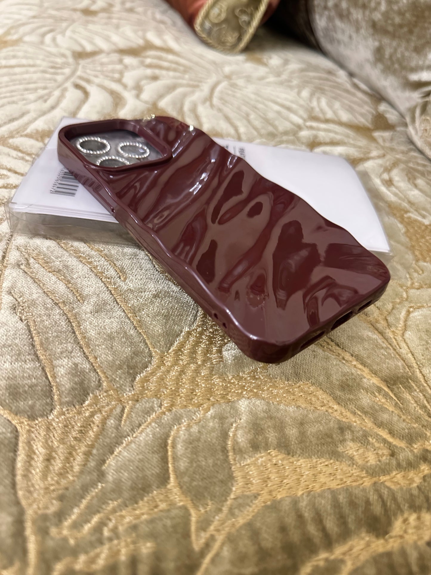 Cherry Burgundy wave case
