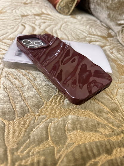 Cherry Burgundy wave case