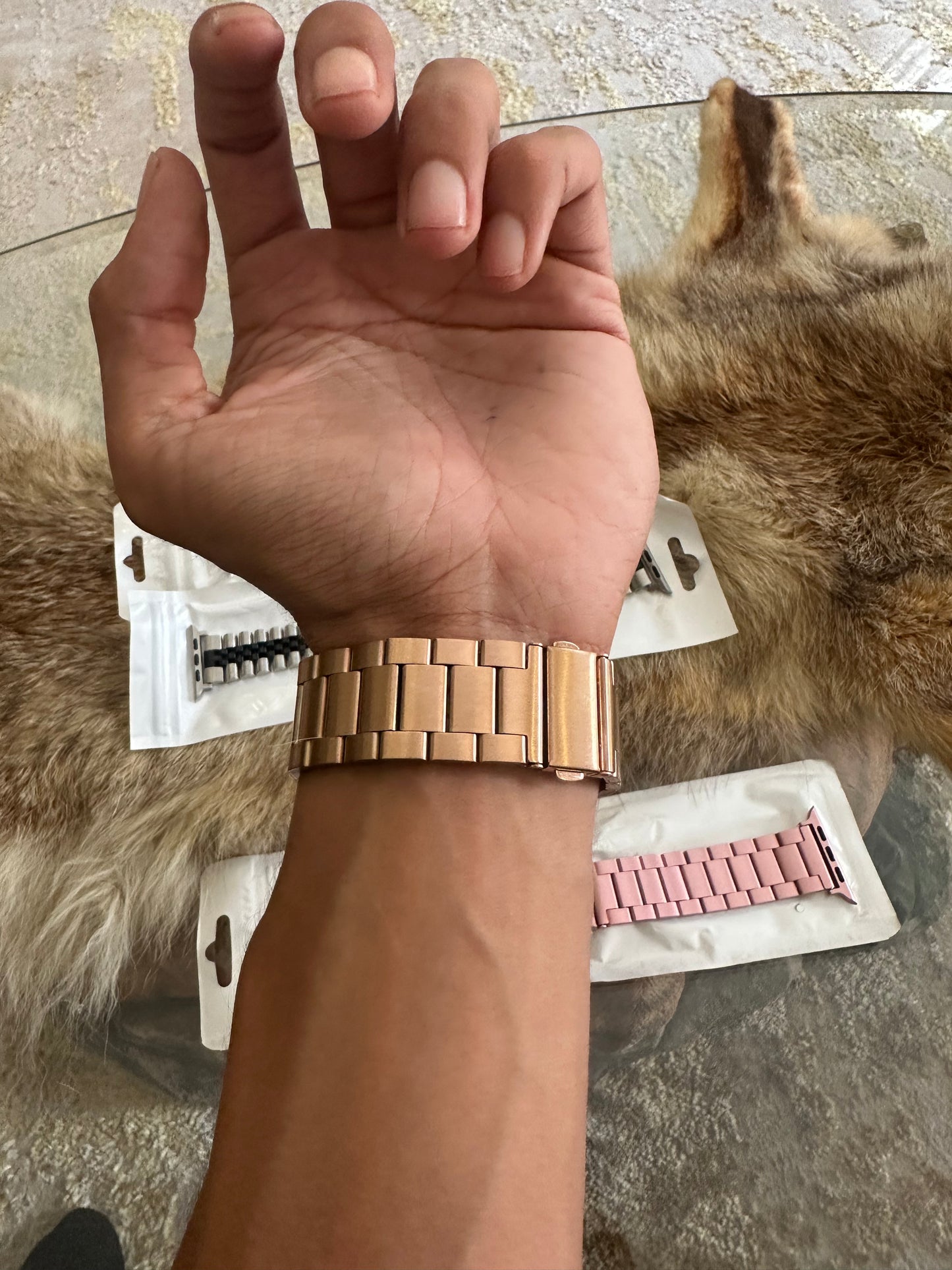 Bracelet en acier doré