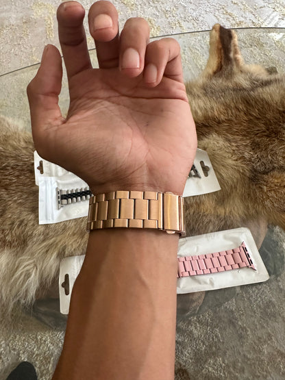 Bracelet en acier doré