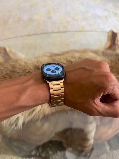 Bracelet en acier doré